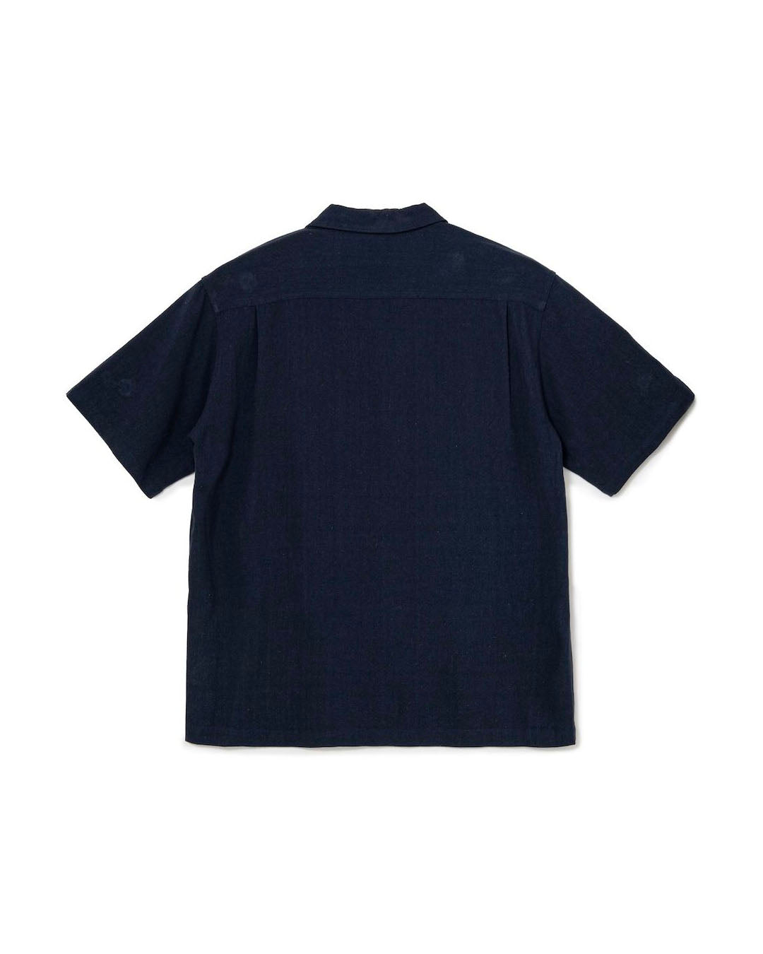 【SOL】OPEN COLLAR S/S SHIRT - NAVY