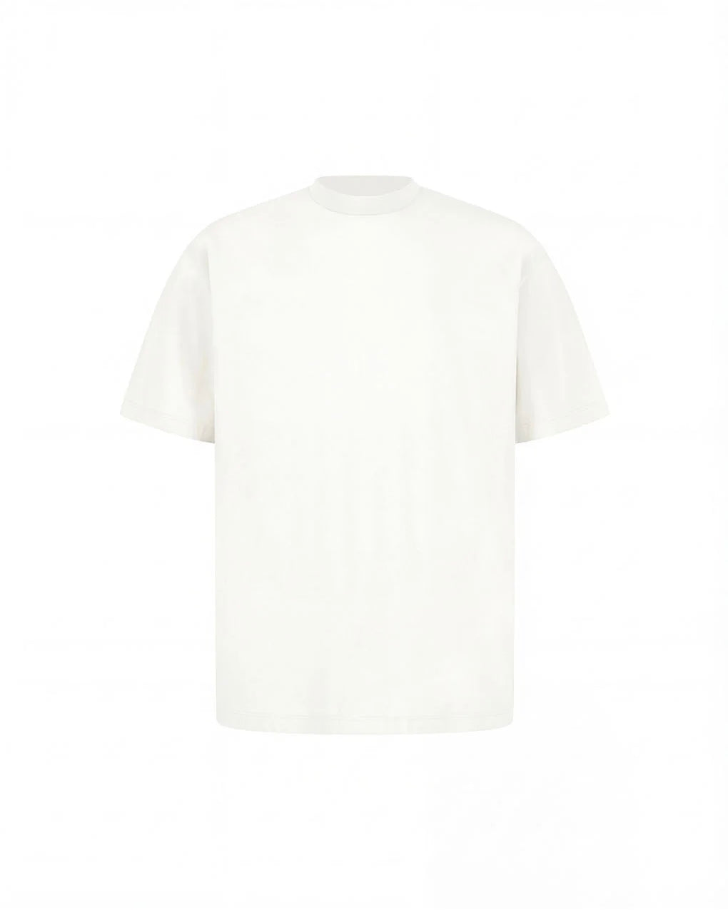 【AMOMENTO】MOCK NECK T-SHIRT - WHITE