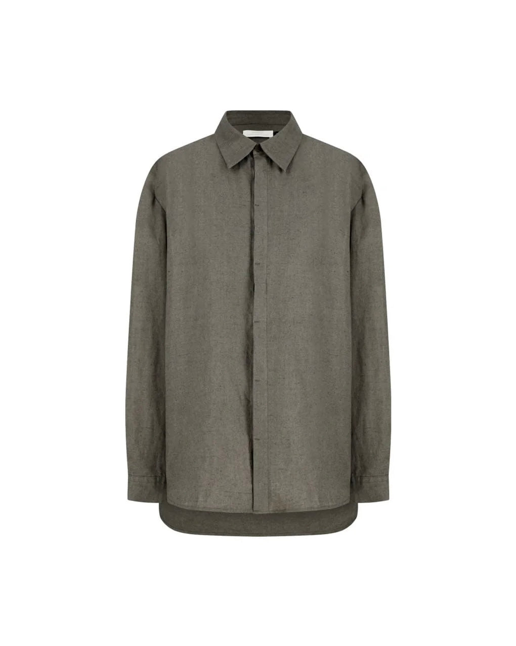 【AMOMENTO】LINEN OVERSIZED SHIRT - KHAKI