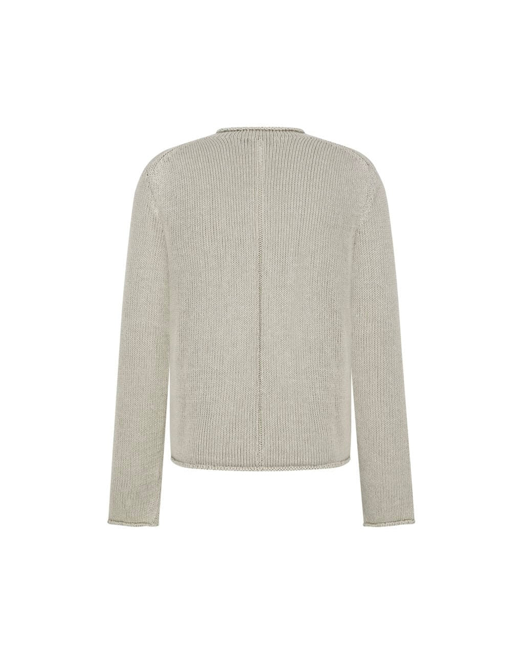 【AMOMENTO】PAPER YARN PULLOVER - BEIGE