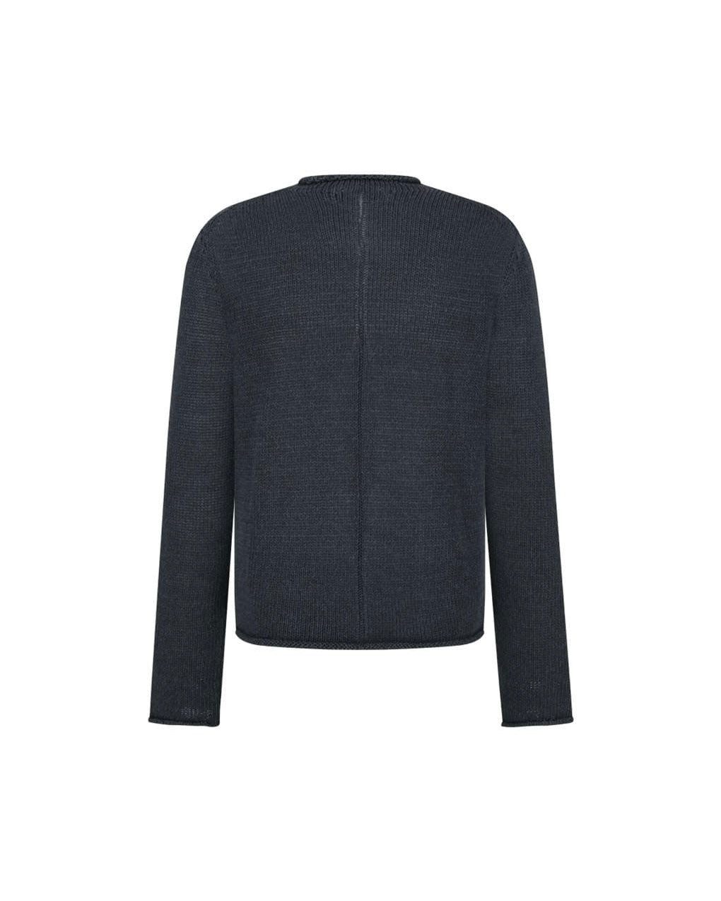 【AMOMENTO】PAPER YARN PULLOVER - CHARCOAL