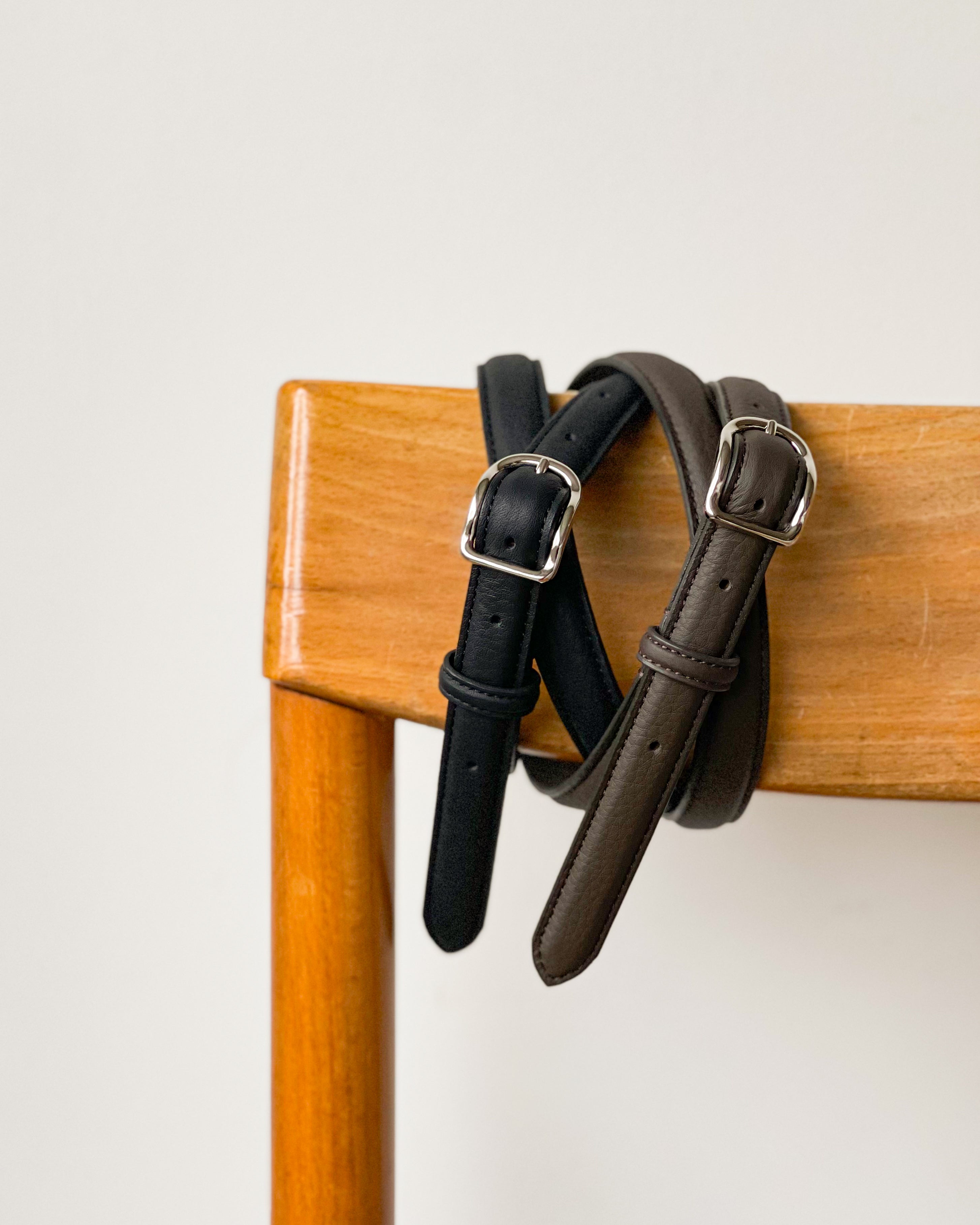 ERA.】EO SHRINK AUTHENTIC NARROW BELT - BLACK ERA.】EO SHRINK AUTHENTIC NARROW BELT - BLACK