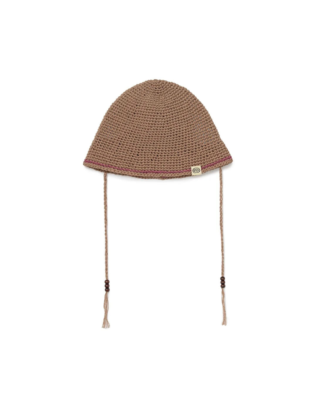 【SOL】HAND-KNITTED HEMP HAT - BROWN