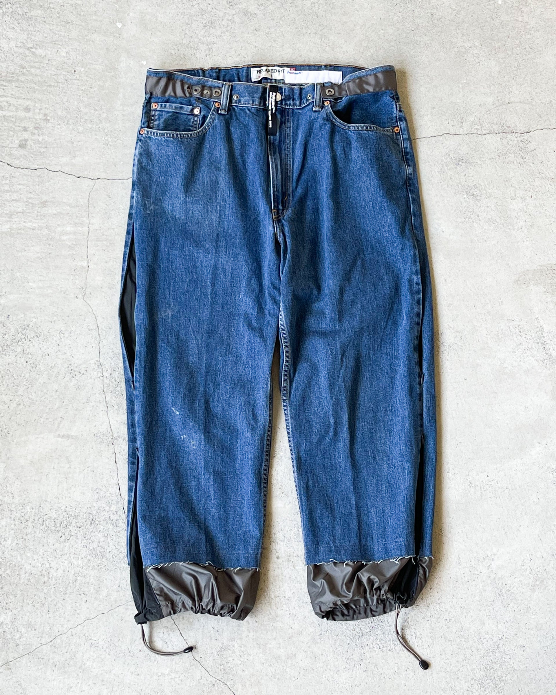 【POLIQUANT】THE DEFORMED ADJUSTABLE THRIFTING DENIM 550 [FIGURE ARCHIVES] - LIGHT BLUE (コピー)