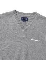 Load image into Gallery viewer, [THISISNEVERTHAT]SCRIOT LOGO KNIT VEST - GRAY
