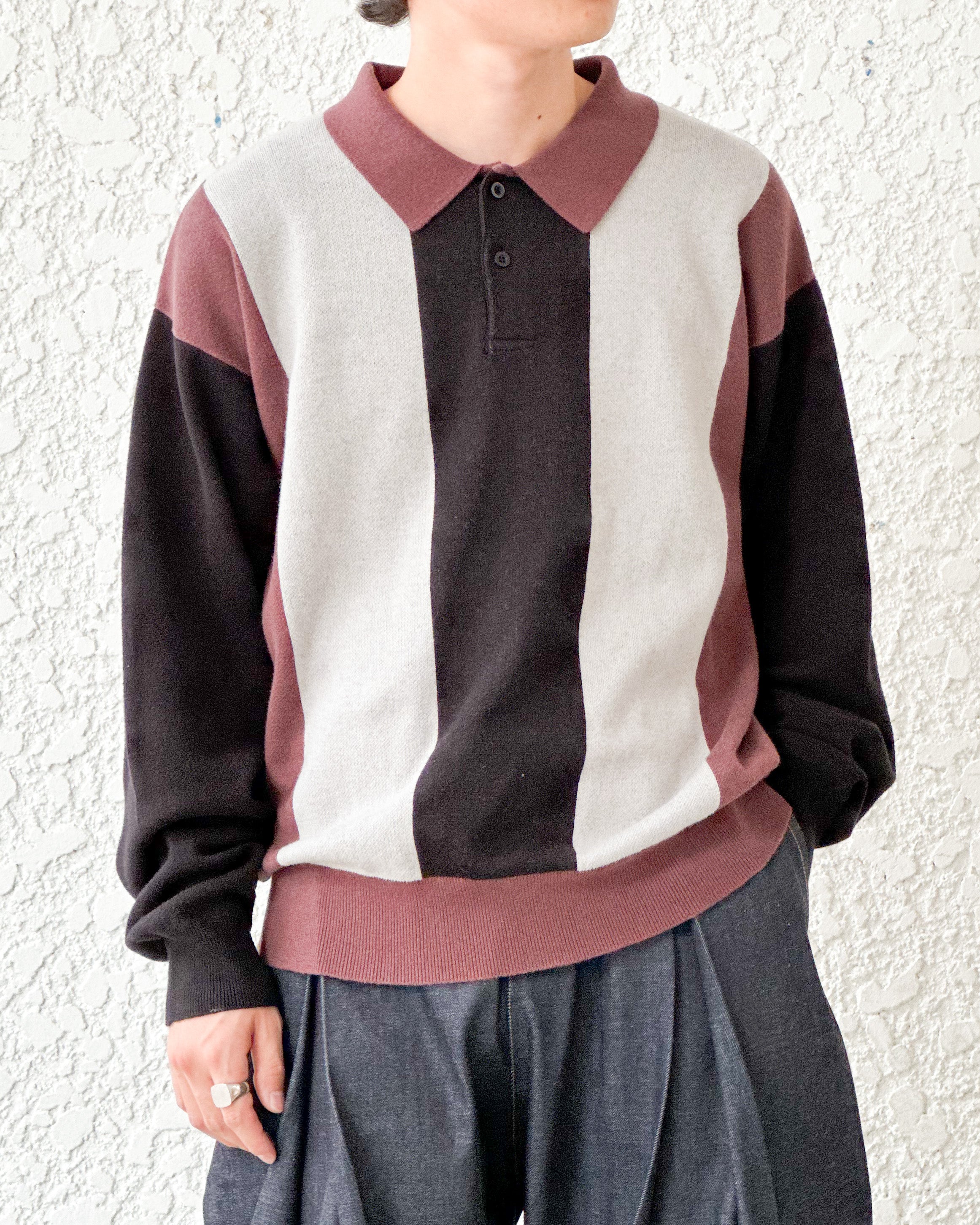 [PAM] FORMS KNIT LS POLO - BIRCH