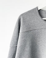 Load image into Gallery viewer, [BODHI] COTTON CASHMERE FOOTBALL TEE - GRAY

