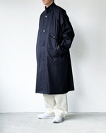Load image into Gallery viewer, [ERNIE PALO] STAND COLLAR COAT - NAVY

