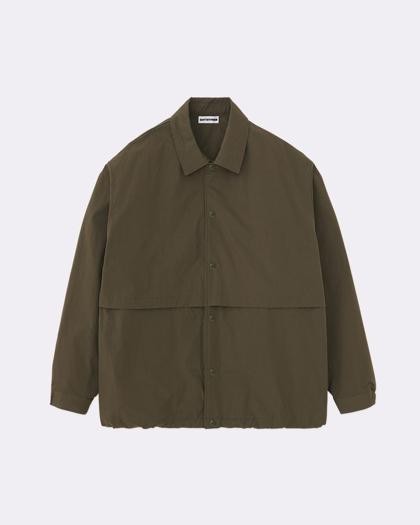【SOFTHYPHEN】ZIP POCKET BENCH JACKET - OLIVE （SPECIAL-20対象）