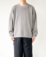 画像をギャラリービューアに読み込む, 【BODHI】COTTON CASHMERE WAFFELE SLEEVE - GRAY
