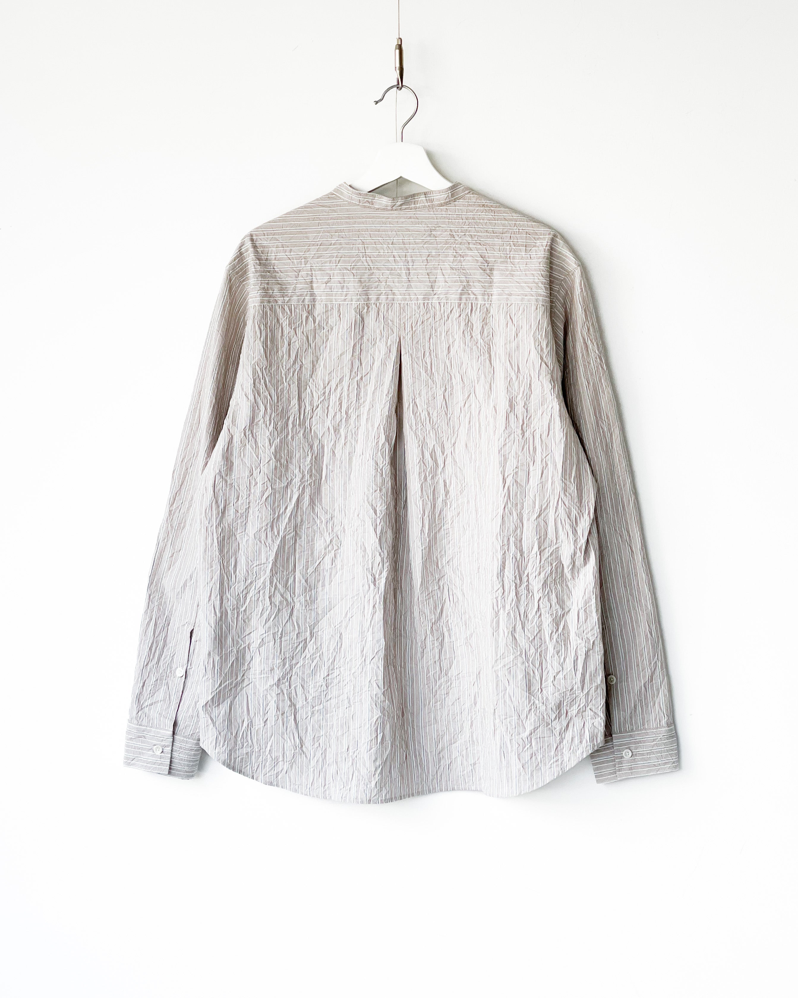 [SAGE NATION] LIAM SHIRT - CRINKLE PINSTRIPE