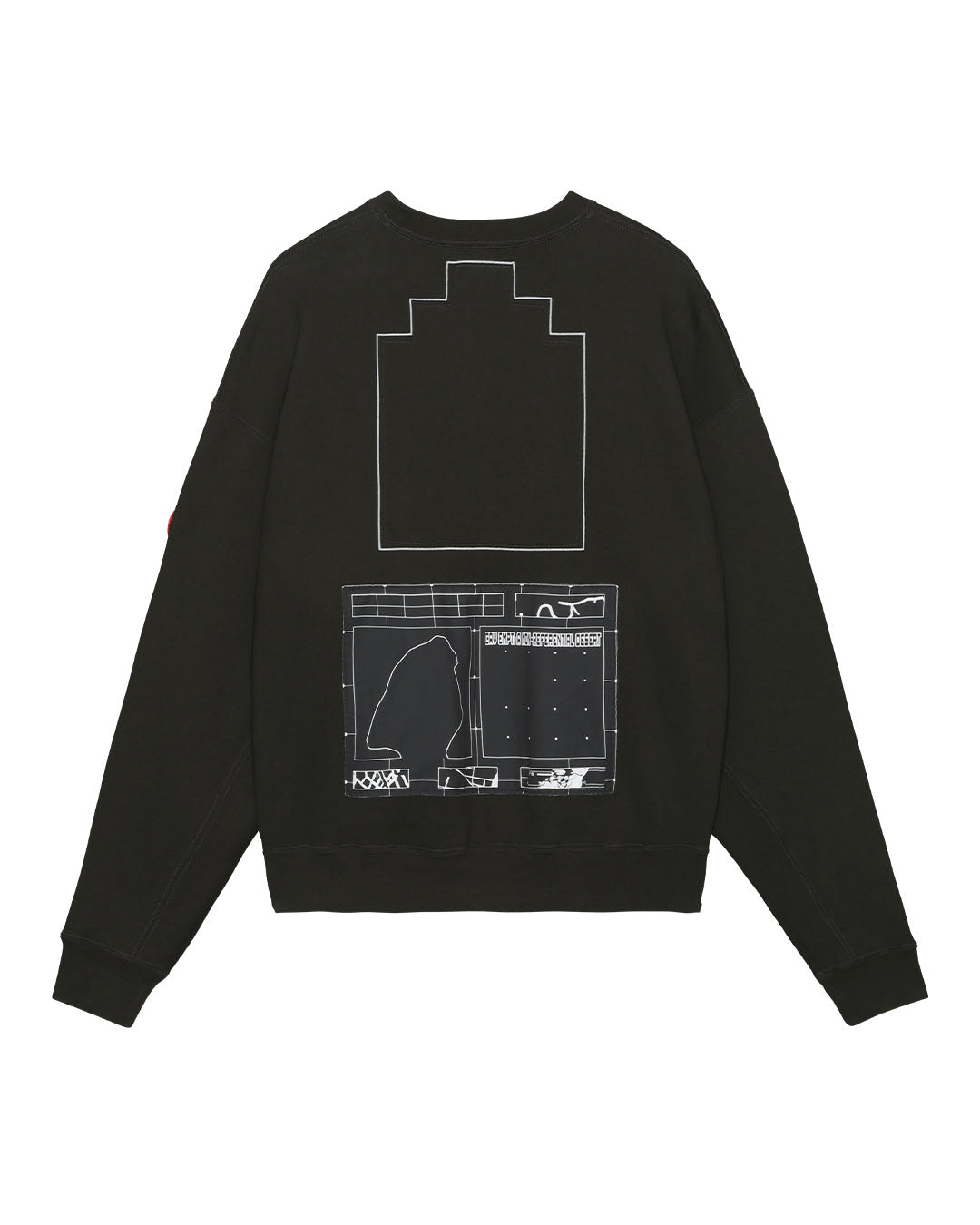 【C.E】TRAJECTORY CREW NECK - BLACK