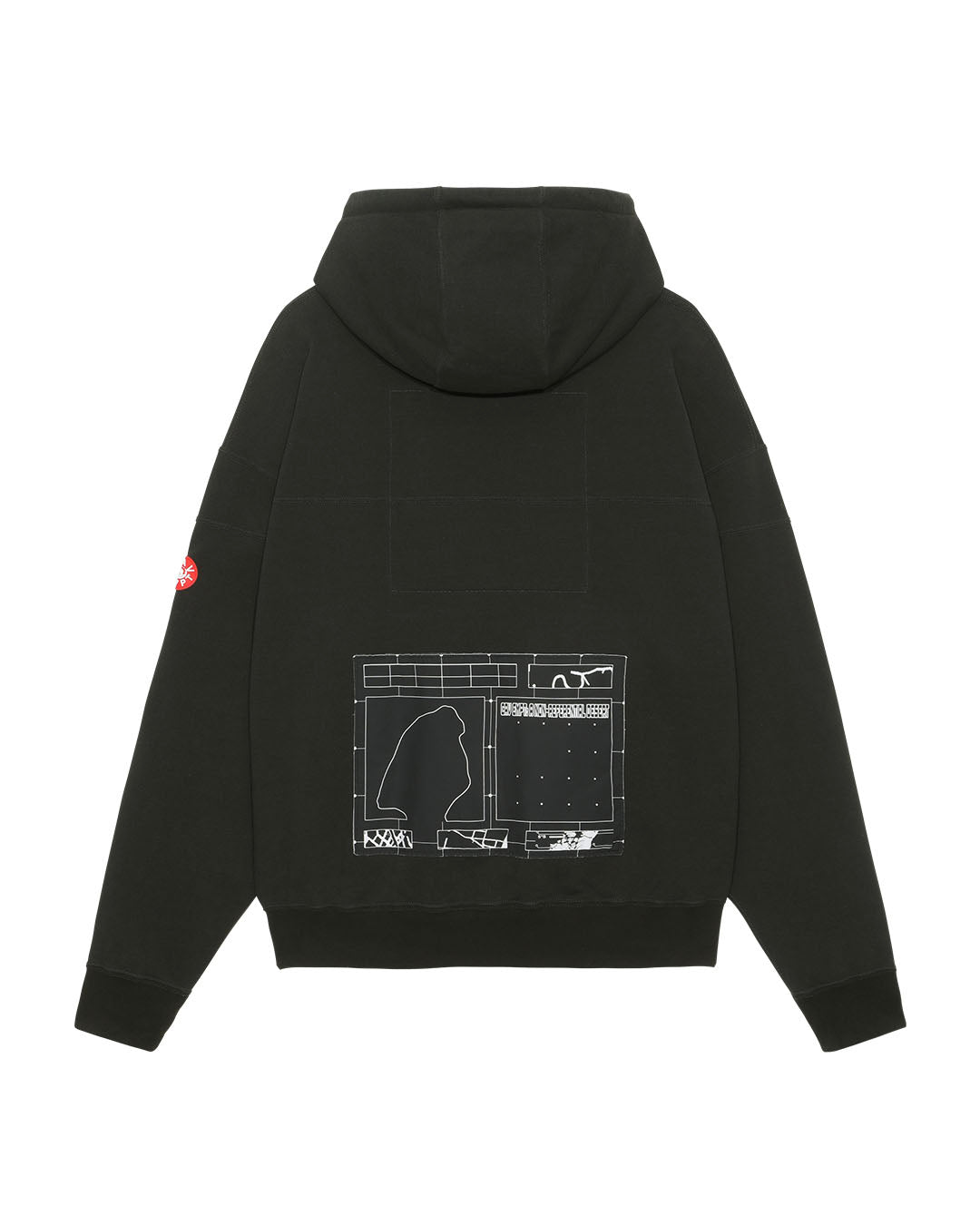 [CE] CURVED SWITCH HOODY - BLACK