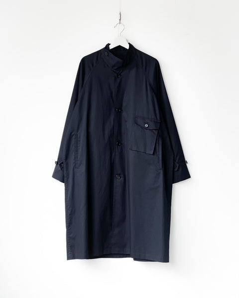 ERNIE PALO】STAND COLLAR COAT - NAVY – pan-kanazawa