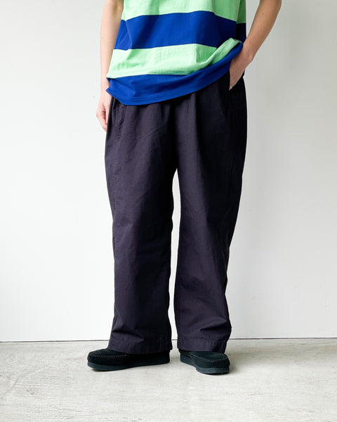 TAPWATER】COTTON RIPSTOP MILITARY TROUSERS - NAVY – pan-kanazawa