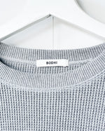 Load image into Gallery viewer, [BODHI] COTTON CASHMERE WAFFELE SLEEVE - GRAY

