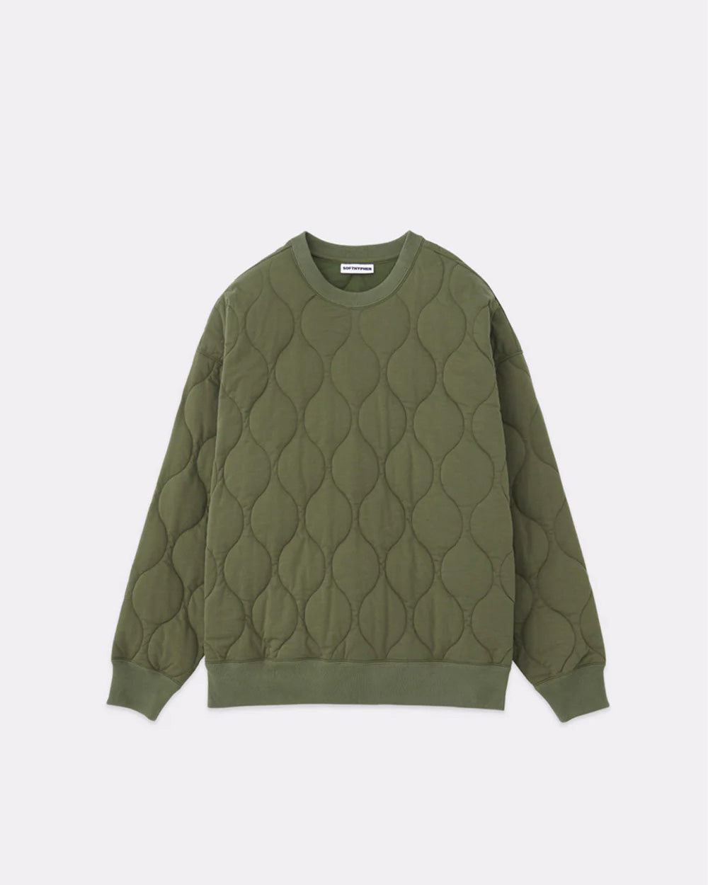 【SOFTHYPHEN】QUILTED PULLOVER - OLIVE