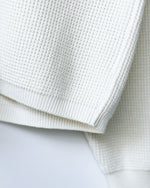 Load image into Gallery viewer, [BODHI] COTTON CASHMERE WAFFELE SLEEVE - WHITE
