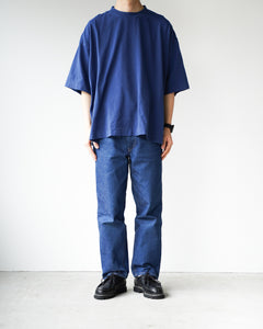 【EVCON】PIGMENT WIDE S/S T-SHIRTS - NAVY