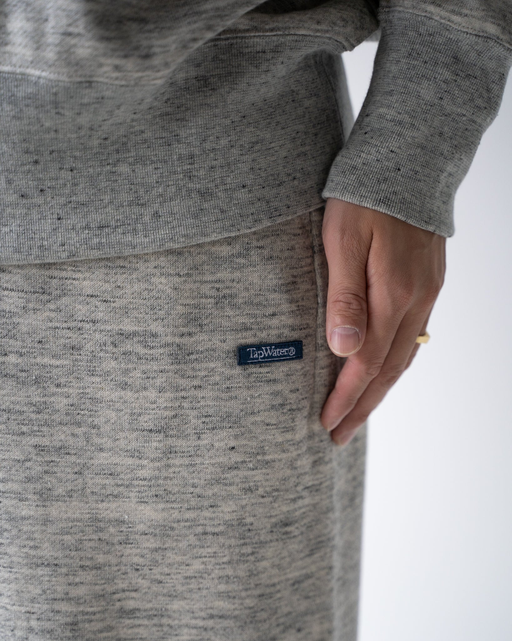 [TAPWATER] LINEN TERRY SWEAT PANTS - H.GRAY