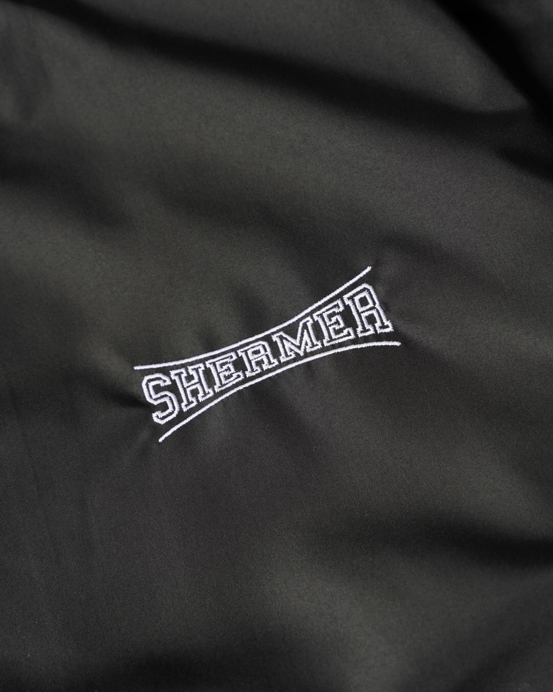 【SHERMER ACADEMY】PAN EXCLUSIVE NYLON STADIUM JKT - BLACK