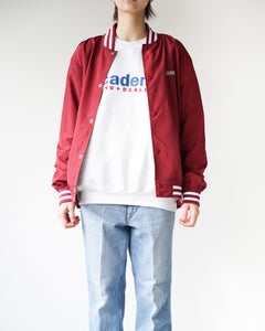 【SHERMER ACADEMY】PAN EXCLUSIVE NYLON STADIUM JKT - BURGUNDY