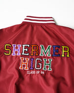 画像をギャラリービューアに読み込む, 【SHERMER ACADEMY】PAN EXCLUSIVE NYLON STADIUM JKT - BURGUNDY
