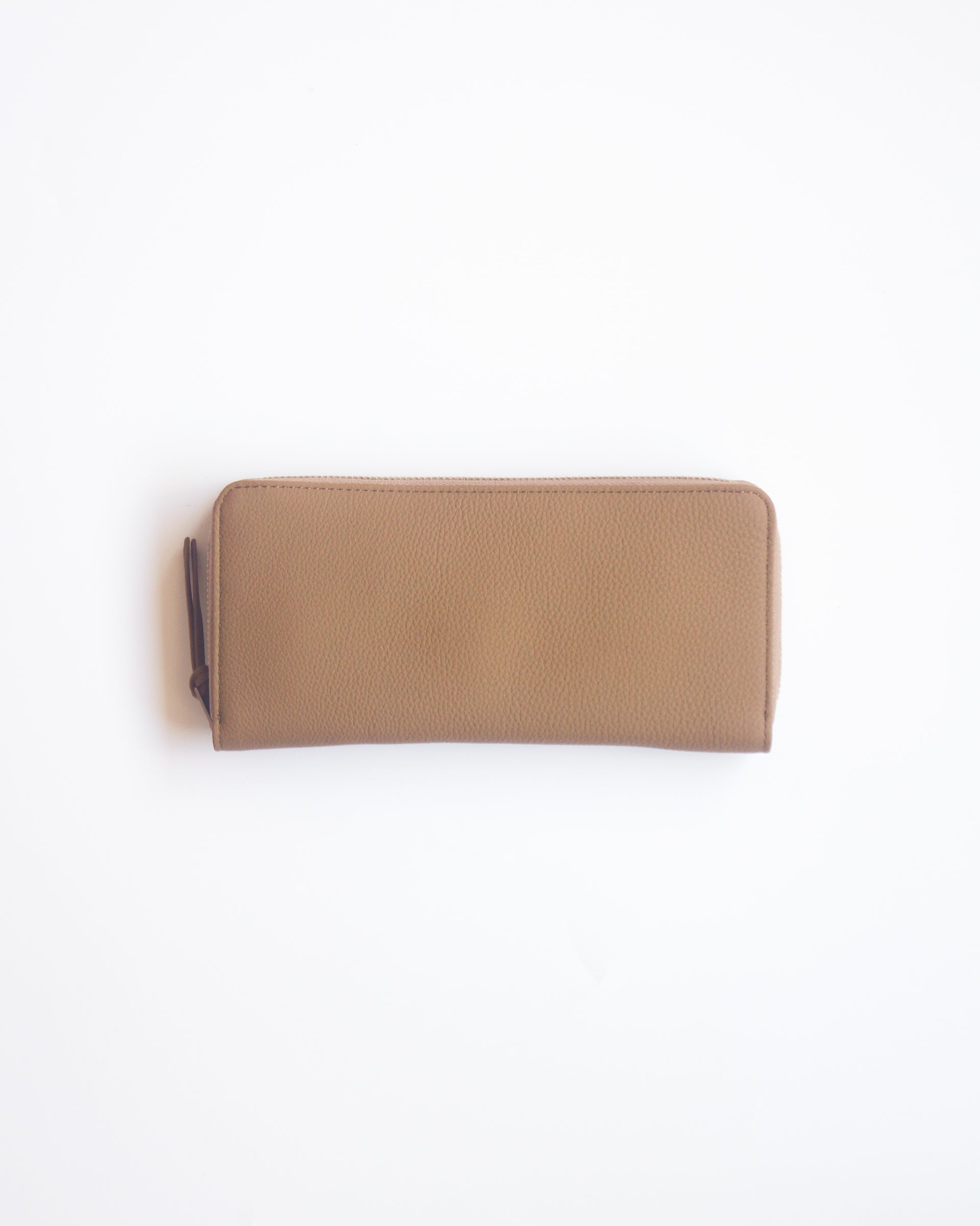 【ERA.】BUBBLE CALF ROUND SLIM WALLET - TAUPE