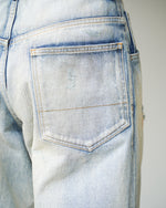 Load image into Gallery viewer, [ANCELLM] SELVEDGE TAPERED 5P DENIM PANTS - INDIGO
