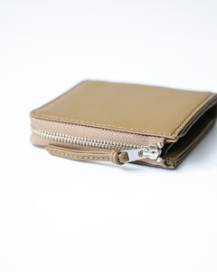 【ERA.】NAPPA CALF CORNER PALM WALLET - TAUPE