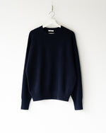 Load image into Gallery viewer, [BODHI] HEAVYWEIGHT CASHMERE SWEAT - NAVY
