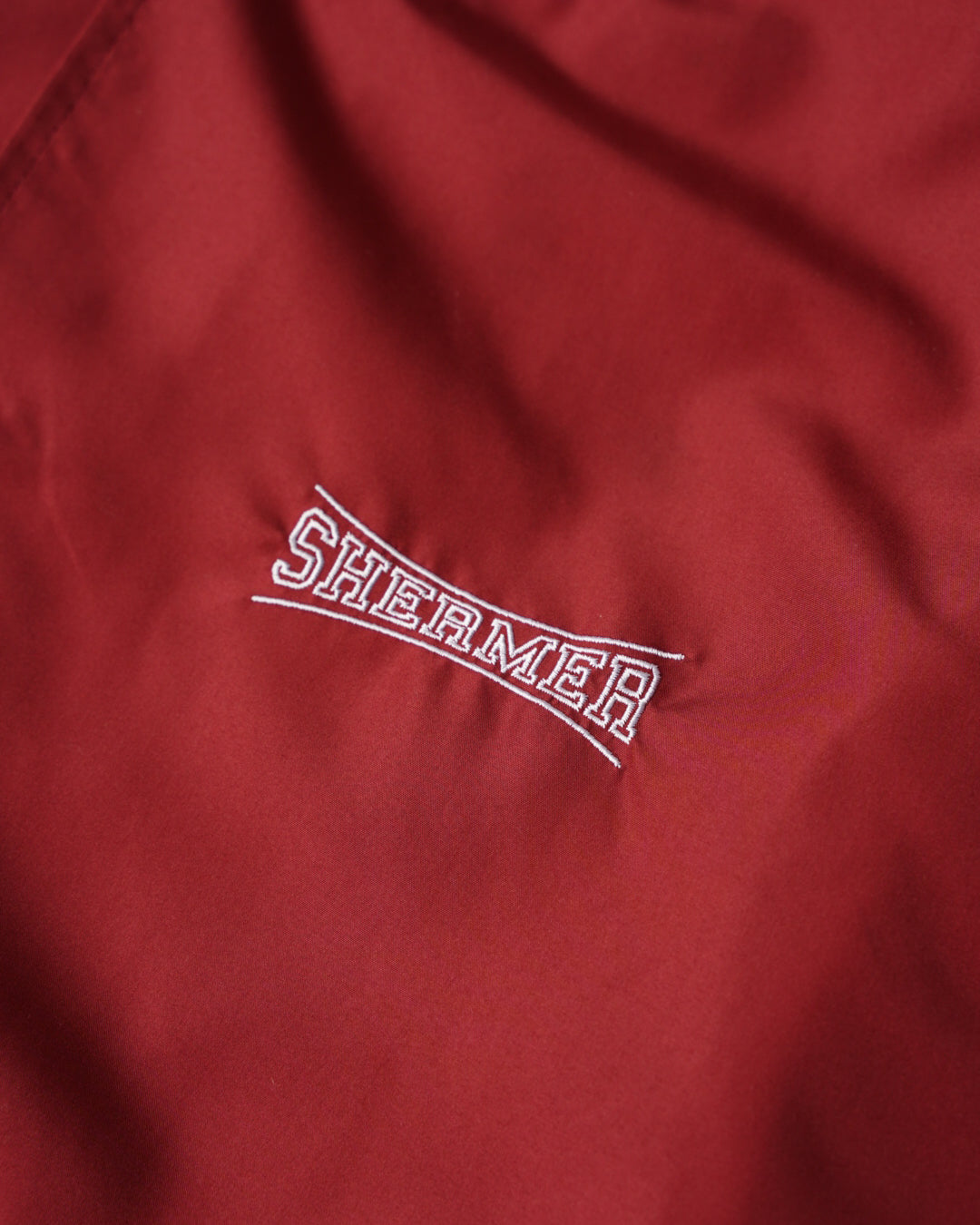【SHERMER ACADEMY】PAN EXCLUSIVE NYLON STADIUM JKT - BURGUNDY
